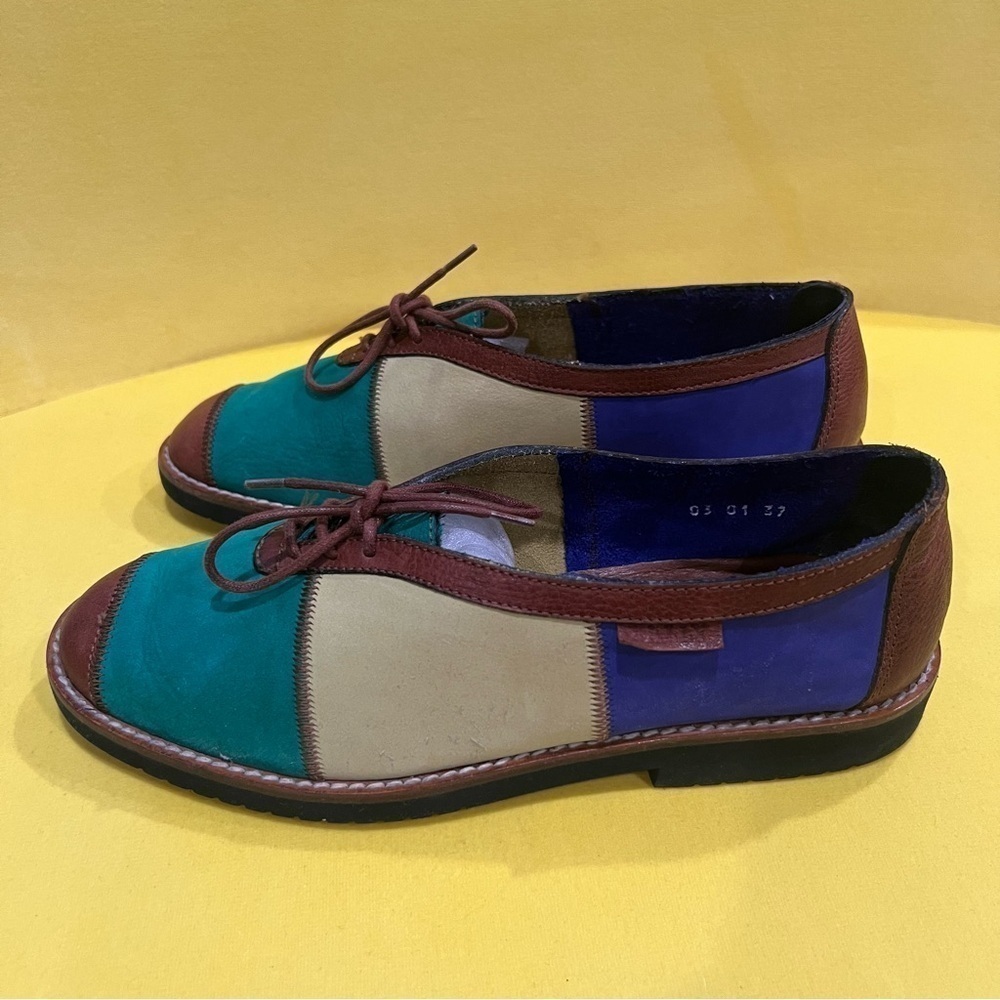 BALLY Color Block Flat Shoes size 37. - Picture 13 of 17